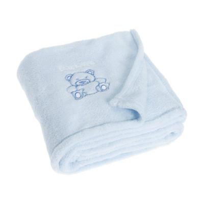 Playshoes fleece babydeken Beer Lichtblauw-75x100 cm