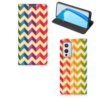 OnePlus 9 | Hoesje met Magneet | Zigzag Multi Color - thumbnail