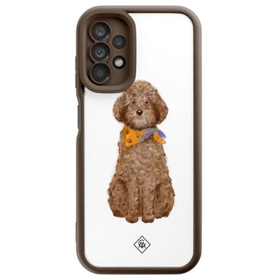 Samsung Galaxy A13 4G bruine case - Labradoodle