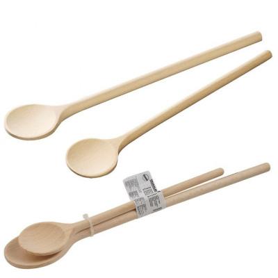 Fackelmann basic kooklepel 2 stuks beukenhouten