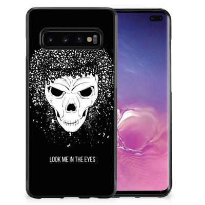 Mobiel Case Samsung Galaxy S10+ Skull Hair Mobiel Case Samsung Galaxy S10+ Skull Hair