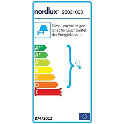 Buitenlamp zwart voordeur Nordlux &apos;Blokhus&apos; sensor zwart modern 250mm