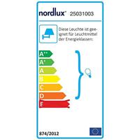 Buitenlamp zwart voordeur Nordlux &apos;Blokhus&apos; sensor zwart modern 250mm - thumbnail