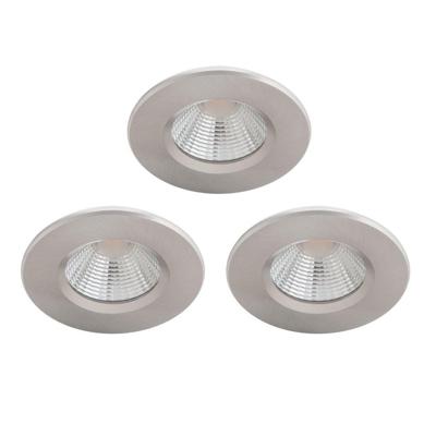 Philips set van 3 inbouwspotsDive 3x5,5w - 2700K - 8,5cm nikkel - 75607900