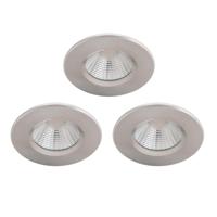 Philips set van 3 inbouwspotsDive 3x5,5w - 2700K - 8,5cm nikkel - 75607900 - thumbnail