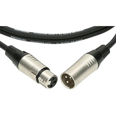 Klotz GRG1FM00.5 Greyhound XLR microfoonkabel met metalen connectoren 0.5m
