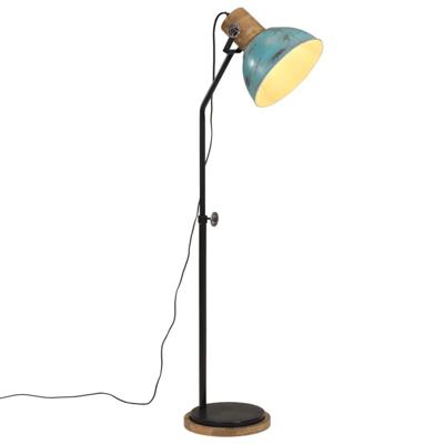 VidaXL Vloerlamp 25 w e27 30x30x100-150 cm verweerd blauw