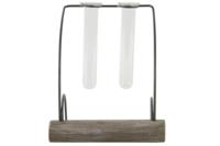 Vaas m/2 oog Adilson grijs - l18b10h20cm - thumbnail