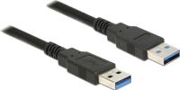 Delock 85064 Kabel USB 3.0 Type-A male > USB 3.0 Type-A male 5,0 m zwart - thumbnail