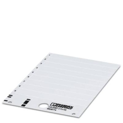 Phoenix Contact 0828843 US-EMP (17X15) SR Apparaatmarkering Montagemethode: Vastklemmen Markeringsvlak: 17 x 15 mm Zilver Aantal markeringen: 540 10 katernen Phoenix Contact 0828843 US-EMP (17X15) SR Apparaatmarkering Montagemethode: Vastklemmen Markeringsvlak: 17 x 15 mm Zilver Aantal markeringen: 540 10 katernen