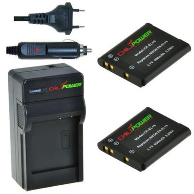 2 x EN-EL19 accu's voor Nikon - inclusief oplader en autolader - Origineel ChiliPower 2 x EN-EL19 accu's voor Nikon - inclusief oplader en autolader - Origineel ChiliPower