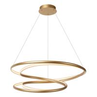 Lucide SARDANA - Hanglamp - Ø 80 cm - LED Dimb. - 1x74W 2700K - Mat Goud / Messing | Premium - thumbnail