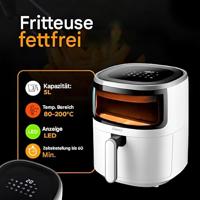 Camry CR 6313 Airfryer 12 programma's 5 liter Zilver - thumbnail