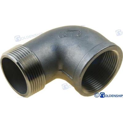 GS30555 - ELLEBOOG 90 M-H INOX 1-1/2