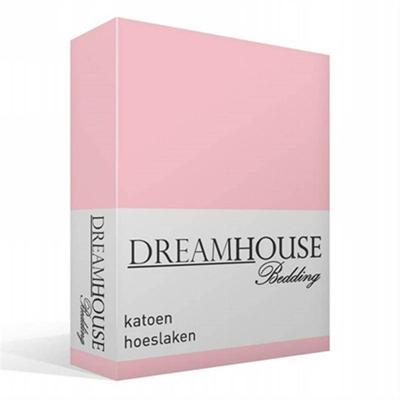 Dreamhouse Katoenen Hoeslaken Roze 90 x 220 cm
