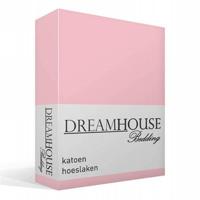 Dreamhouse Katoenen Hoeslaken Roze 90 x 220 cm - thumbnail