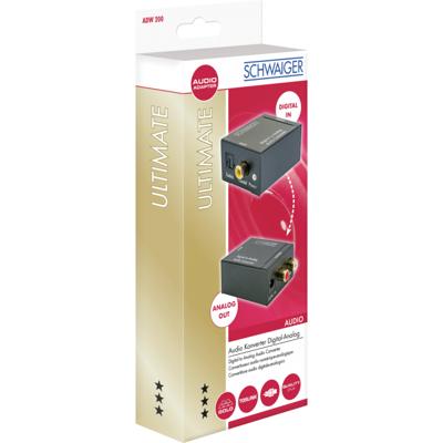 Schwaiger AV Converter ADW200513 [Coaxiaal, Toslink - Cinch]