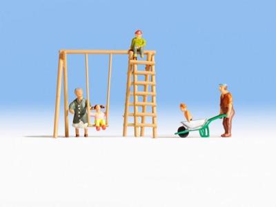 NOCH 15589 H0 Grootouders en kleinkinderen figuren Geverfd, Staand