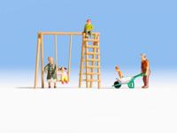 NOCH 15589 H0 Grootouders en kleinkinderen figuren Geverfd, Staand - thumbnail