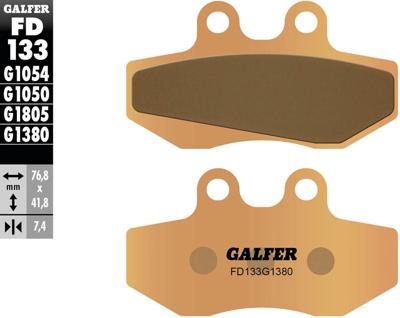 GALFER remblokken "fd133" brake pad fd133 g1380 sintered metal