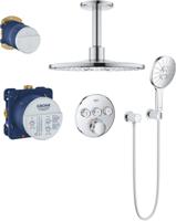 Grohe Grohtherm Smartcontrol 310 Perfect inbouw regendoucheset met 5 straalsoorten en plafondaansluiting Ø31cm chroom - thumbnail