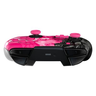 PDP - Glow draadloze controller voor Nintendo Switch en Switch OLED - Grand Prix Peach - Zwart en roze