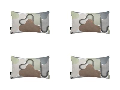 Sierkussen ca. 30x50 cm Grafi sage (4 stuks) Madison - Madison
