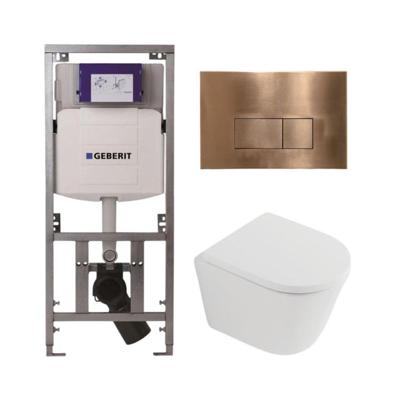 QeramiQ Dely Toiletset - 36.3x51.7cm - diepspoel - rimless - Geberit UP320 inbouwreservoir - softclose toilet zitting 35 mm - koperen bedieningsplaat - rechthoekige knoppen - mat wit SW1026254/SW1000767/0701131/SW706197 QeramiQ Dely Toiletset - 36.3x51.7cm - diepspoel - rimless - Geberit UP320 inbouwreservoir - softclose toilet zitting 35 mm - koperen bedieningsplaat - rechthoekige knoppen - mat wit SW1026254/SW1000767/0701131/SW706197