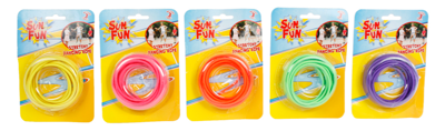 Sun Fun springelastiek gekleurd 300cm
