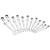 Vigor V6752/12 V6752/12 Ringratelsteeksleutel met scharnier Sleutelbreedte (metrisch) 8 - 19 mm - thumbnail