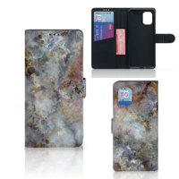 Xiaomi Mi 10 Lite Bookcase Marmer Grijs - thumbnail