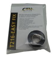 T216 Easy Fix Vulkaniserende Tape Zwart 25mmx3m - Waterdichte Isolerende Reparatietape - thumbnail