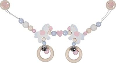 Goki houten wandelwagenketting paard met clips