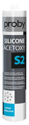 Proby Silicone Acetoxy S2 | 280 ml | Grijs (12 stuks) - 12002439