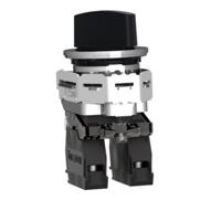 Schneider Electric XB4FD25 XB4FD25 Keuzeschakelaar Zwart 1 stuk(s) - thumbnail