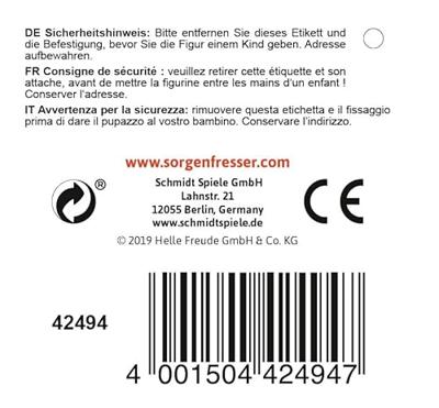 Schmidt Spiele Zorgenvriendje - Pia pluchenspeelgoed