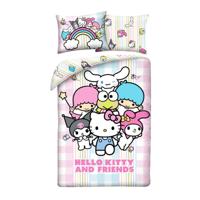 Hello Kitty Dekbedovertrek 140x200 cm - 70x90 cm - roze -Polyester - thumbnail