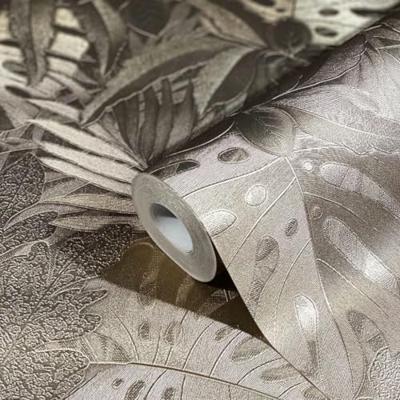 Noordwand Botanica Behang met grote bladeren in goud 33303