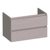 Brauer Joy - Onderkast - 80 cm - met 2 Softclose Lades Greeploos en 1 Sifon Uitsparing - Timber Greige - thumbnail