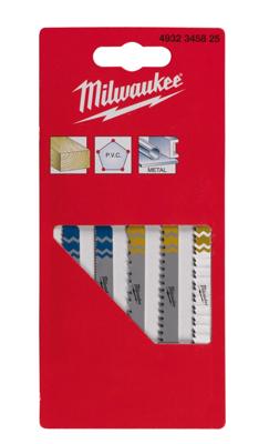 Milwaukee Set decoupeerzaagbladen - T-schachtopname Set - VE=5 - 4932345825