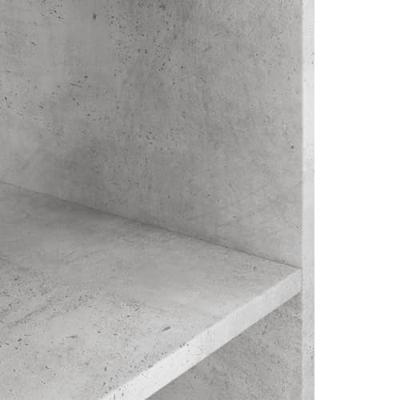 Aquariumstandaard 120x40x60 cm bewerkt hout betongrijs - thumbnail