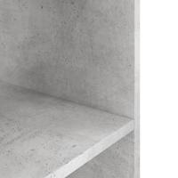 Aquariumstandaard 120x40x60 cm bewerkt hout betongrijs - thumbnail