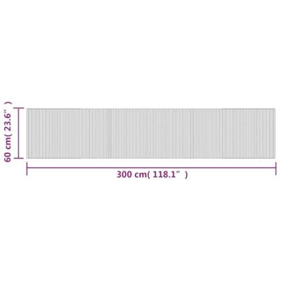 VidaXL Vloerkleed rechthoekig 60x300 cm bamboe lichtnaturel VidaXL Vloerkleed rechthoekig 60x300 cm bamboe lichtnaturel