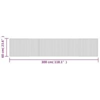 VidaXL Vloerkleed rechthoekig 60x300 cm bamboe lichtnaturel - thumbnail