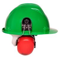 Bouwhelm met oorkap - Groen - thumbnail