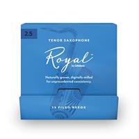 D&apos;Addario Woodwinds RKB0125-B25 Royal Tenorsaxofoon rieten, sterkte 2.5, 25 stuks, filed - thumbnail
