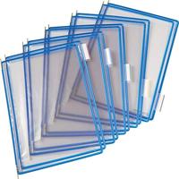 Zichtpaneel tarifold a4 verticaal blauw 10st - thumbnail
