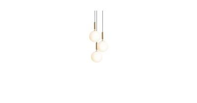 Nuura Miira 3 Large Hanglamp - Messing - Wit
