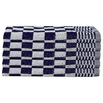 VidaXL 20-delige keukendoekenset katoen blauw en wit