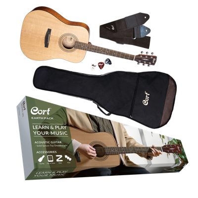 Cort Earth 60 - Natural Open Pore Starterpack